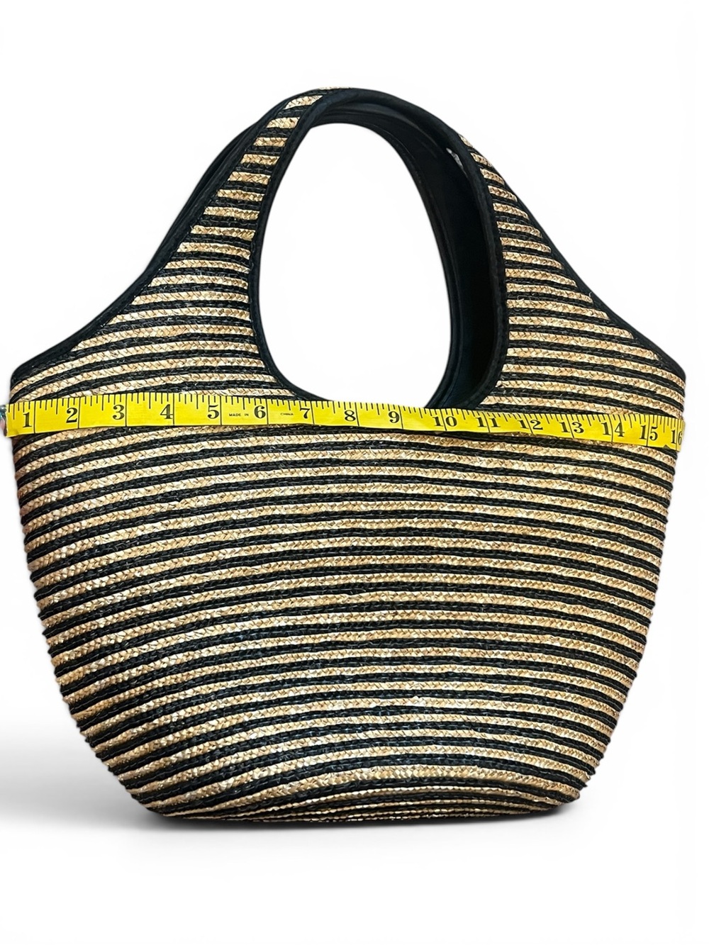 Kate Spade Lawn Party Straw Natural Tote 3D Floral Design - Picture 12 of 16
